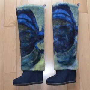 UGG x Claire Tabouret Fluff Winter Heeled Boots